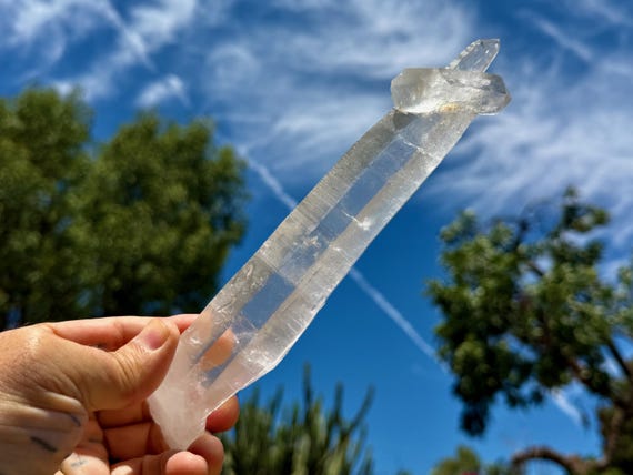 Laser Quartz, Mother and Child Formation, 345g, Diamantina, Minas Gerais, Brazil W844