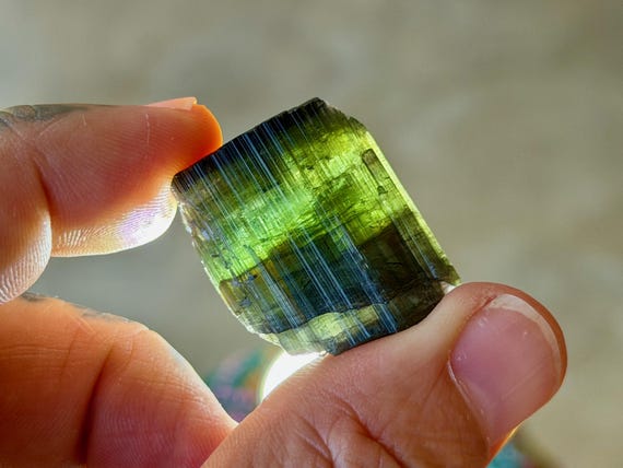 Green Tourmaline, 24g, New Find, Coronel Murta, Minas Gerais, Brazil B190