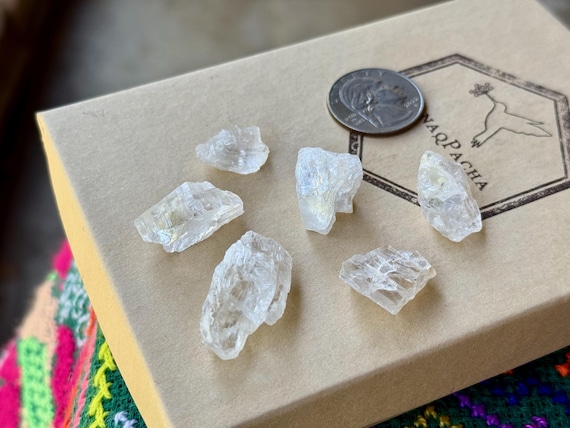 Petalite Crystal Lot, 6 Pieces, Old Find, Crown Chakra Activation, Highest Vibration, Brazil A041