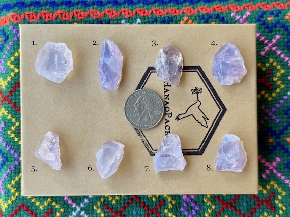 Lavender Moon Quartz, All Natural, Choose ONE of Eight, Emotional Healing & Angelic Contact, Brejinho Mine, Bahia, Brazil A320