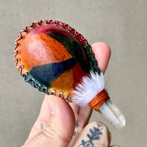 Shaman Rattle With Lemurian Quartz, Traditional Andean Rattle for ...