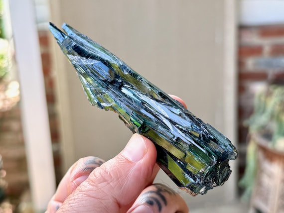 Vivianite with Blue & Green Hues, Natural Formation, 77g, Heart Chakra, Visualization and Forgiveness, Amazonas, Brazil A518