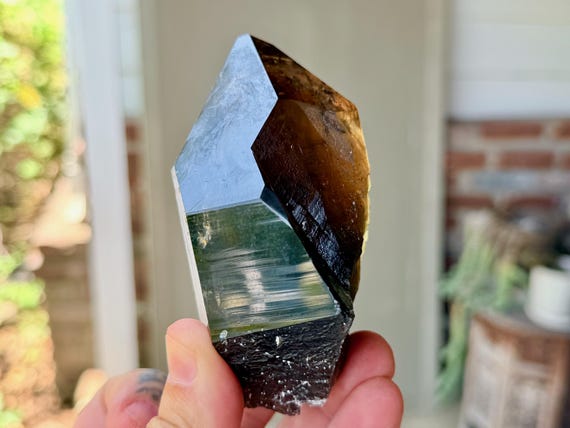 Morion Smoky Cathedral Quartz, 334g, New Find, Akashic Record, Diamantina, Minas Gerais, Brazil V573