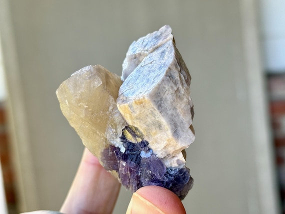 Unicorn Stone, Citrine, Lepidolite & Feldspar, 140g, New Find, Coronel Murta, Minas Gerais, Brazil V191
