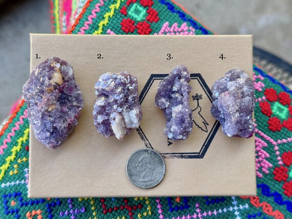 Purple Lepidolite, Choose ONE of Four, Calming Energies & Stress Relief, Coronel Murta, Minas Gerais, Brazil A190