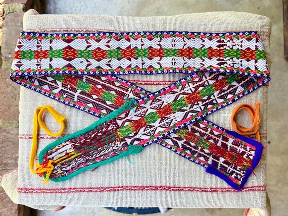 Chumpi Belt, Traditional Q'ero Protection Belt for Shamanic Ceremony & Ritual, Hand Woven in Chawaytiri, Peru