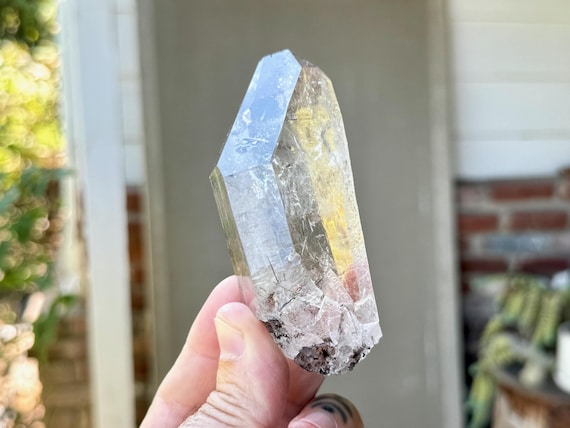 Quartz with Black Tourmaline Inclusions, Water Clear, 214g, New Find, Aracuai, Minas Gerais, Brazil W555