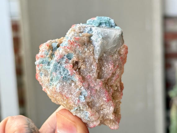 Unicorn Stone, Blue Tourmaline & Golden Mica, 142g, Channeling and Mediumship, São Jose da Safira, Minas Gerais, Brazil W563