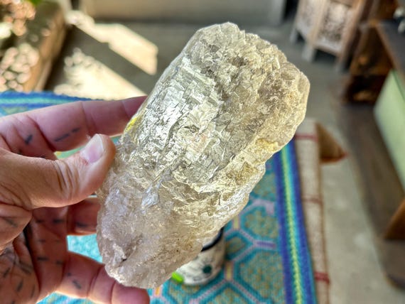 Smoky Dissolution Quartz, Hydrothermally Etched, 1 Kilo, Rare Find, Spiritual Evolution & Transformation, Corinto, Minas Gerais, Brazil W018