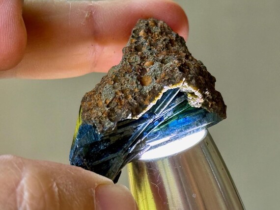 Vivianite with Green and Blue Colors, 29g, New Find, Heart Chakra, Heart Healer, Amazonas, Brazil T303