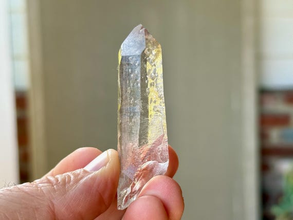 Sirian Starbrary Quartz, 37g, Water Clear Quartz with Extraterrestrial Glyphs, Minas Gerais, Brazil A067
