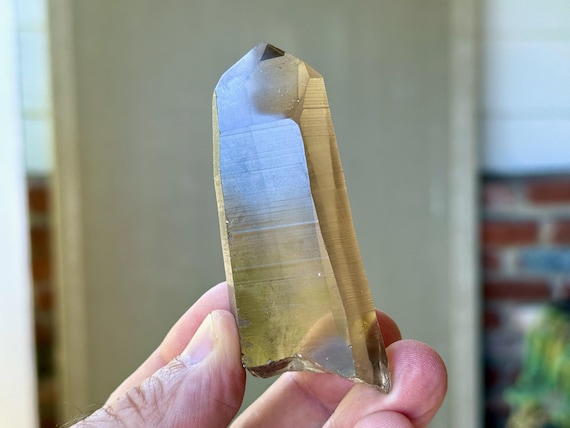Smoky Lemurian Quartz, Channeling Formation with Time Link, 111g, New Find, Highest Quality, Zeca de Souza Mine, Minas Gerais, Brazil T725