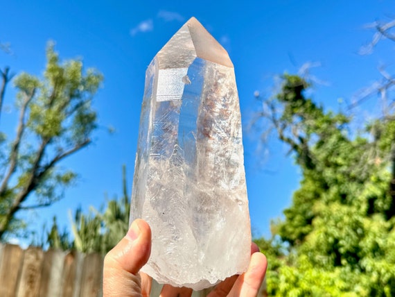 Pink Lemurian Quartz with Isis Formation (Divine Feminine), 2.3 Kilo, New Find, Highest Quality, Water Clear Clarity, Bahia, Brazil X933