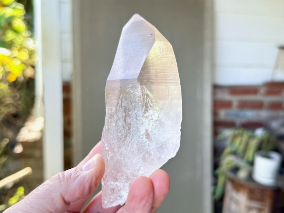 Pink Lemurian Quartz with Magnificent Clarity, 509g, New Find, Highest Quality, Bahia, Brazil W697