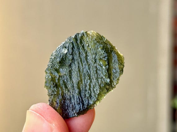 Moldavite, Authentic Natural Moldavite, 10.2g, Extraterrestrial Interplanetary Crystal, Chlum, Czech Republic A746