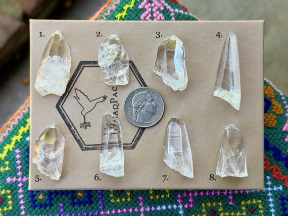 Lemurian Quartz, Peñas Blancas, Water Clear, Choose ONE of Eight, Old Find, Boyaca, Colombia A959