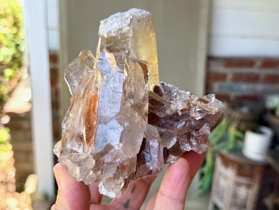 Red Hematite Quartz, Self-Standing, 825g, Grounding & Protection, Minas Gerais, Brazil X252