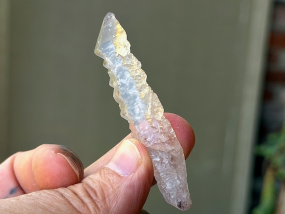 Ancient Sage Quartz, Hydrothermally Etched, 14g, Spiritual Transformation & Evolution, Para, Brazil A986