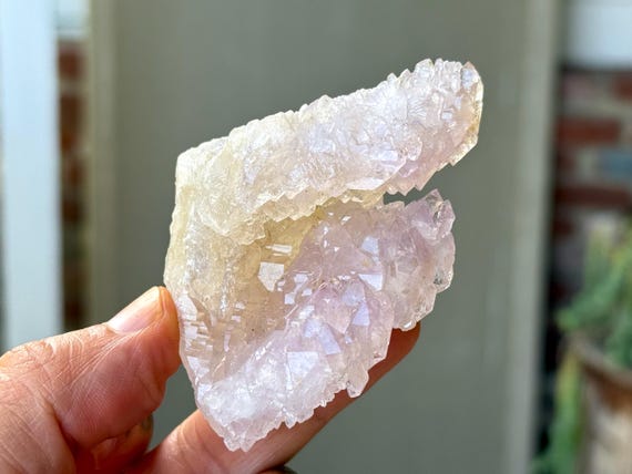 Canga Rose Quartz & Citrine, Elestial Formation, 113g, Crystallized Rose Quartz, Love and Sensuality, Piaui, Brazil W562
