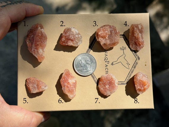 Sunstone, Natural Raw & Unpolished, Choose ONE of Eight, Sacral Chakra, Abundance, Tanzania B674