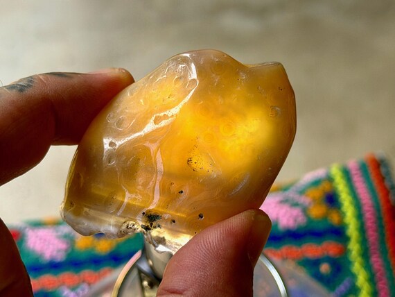 Enhydro Ocean Agate with Ancient Moving Water, 66g, Earth & Water Elements, Stability and Self-Reliance, Brazil B383