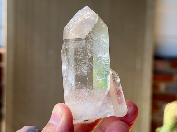 Starbrary Quartz, Water Clear, Channeling Formation, 146g, Quartz with Extraterrestrial Glyphs, Zeca de Souza, Minas Gerais, Brazil A849