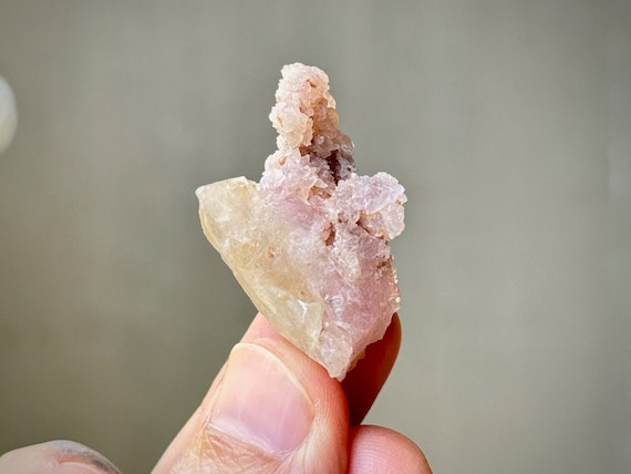 Canga Rose Quartz with Golden Mica, 16g, Heart Chakra Crystal for Love and Sensuality, Piaui, Brazil R169