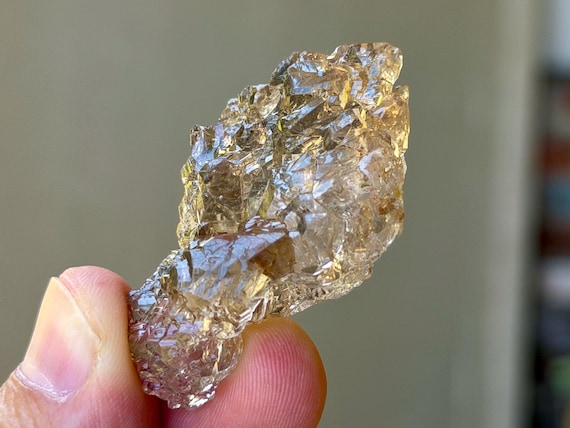 Smoky Ice Quartz, Hydrothermally Etched, 22g, Spiritual Evolution & Transformation, Diamantina, Minas Gerais, Brazil B339