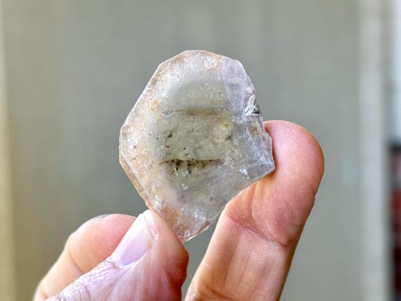 Pink Apatite with Blue Core, Natural Bicolor Apatite, 16g, Old Find, Third Eye & Root Chakra, Shigar Valley, Skardu, Pakistan S546