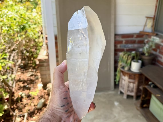 Cathedral Quartz with Multiple Record Keepers, Water Clear, 2.1 Kilo, Mother & Child Formation, Diamantina, Minas Gerais, Brazil W945