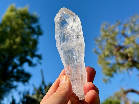 Lemurian Quartz, Water Clear & Unique Key Imprint, 158g, New Find, Bahia, Brazil T968
