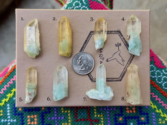 Celadonite Phantom Quartz, Choose ONE of Eight, Dreamwork & Empowerment, Old Find, Madagascar B444