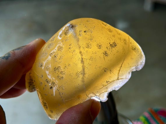 Enhydro Agate with Ancient Moving Water, 142g, Earth & Water Elements, Stability and Self-Reliance, Brazil A875