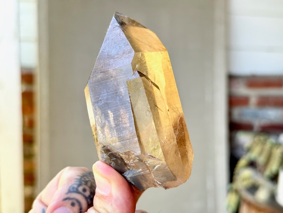 Smoky Tangerine Lemurian Quartz from Zeca de Souza Mine, 218g, New Find, Highest Quality, Minas Gerais, Brazil W334