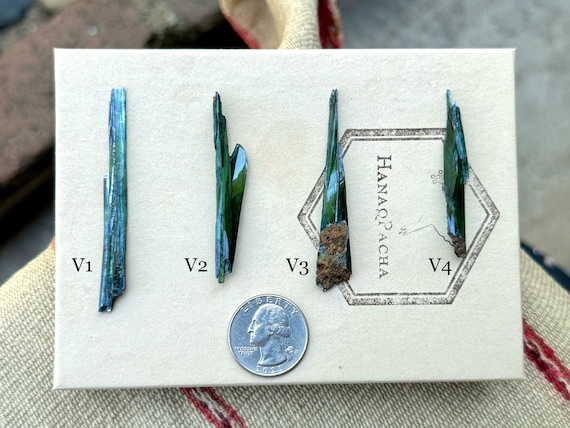 Vivianite, Choose ONE of 4 Brazilian Vivianite Crystals with Vibrant Green Hues, Heart Chakra, Heart Healer, Amazonas, Brazil R284
