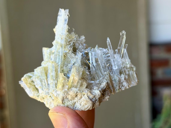 Nifontovite, Cluster Formation, Self-Standing, 94g, Highest Vibration, Crown & Pineal Chakra, Charcas, San Luis Potosi, Mexico V558