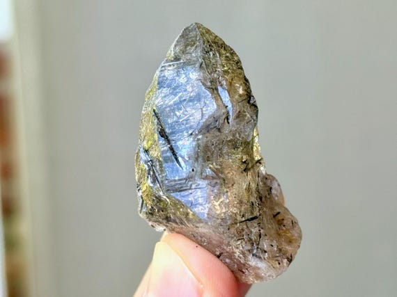 Green Tourmaline Quartz, Aricanga Mine, 33g, New Find, São Jose da Safira, Minas Gerais, Brazil T059