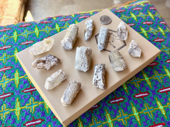 Kaolinite Quartz Lot, 12 pcs, Purification & Detoxification, Corinto, Minas Gerais, Brazil WS275