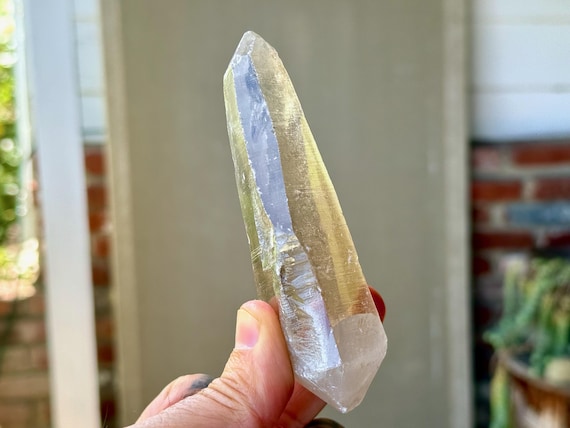 Russian Lemurian Quartz, Sacred Scribe, Golden Healer & Double Terminated, 158g, Original Find, Yuzhnyi Quarry, Oblast, Russia A590