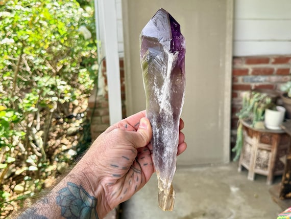 Dragon’s Tooth Root Amethyst, Natural & Unpolished, 846g, Bahia, Brazil W345