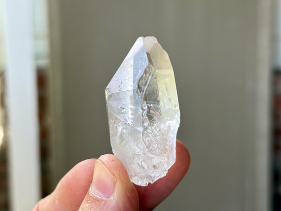 Lightning Strike Lemurian Quartz, Water Clear, 43g, Amplify Prana and Chi, Serra do Cabral, Minas Gerais, Brazil A460