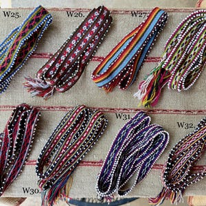 ワタナ ネクタイ、アンデス ビーズ ブレスレット、L サイズ、メサとマンタ用の伝統的なデスパチョ ネクタイ、チャウェイティリ、ペルーで手作り