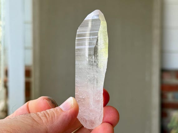 Lemurian Quartz, Water Clear & Elongated Formation, 62g, New Find, High Grade Lemurian, Bahia, Brazil T012