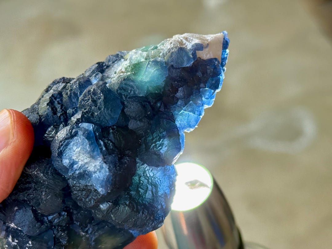 Blue Raspberry Fluoride Blueberry Fluorite Quartz, All Natural, 266g, New Find, Inner Peace ...