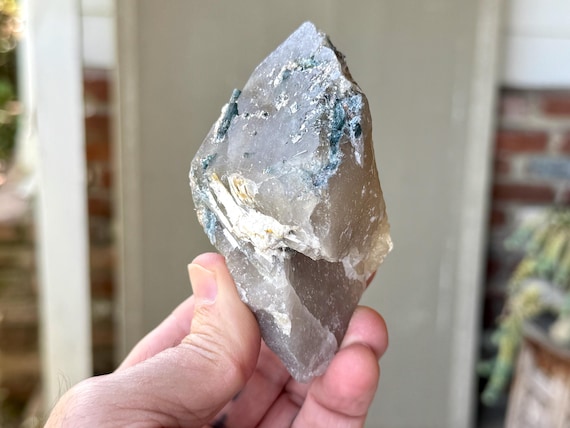 Citrine with Blue Tourmaline, Cruzeiro Mine, 301g, Creativity & Manifestation, São Jose do Safira, Minas Gerais, Brazil W775