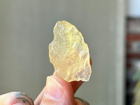 Libyan Desert Glass, 12g, Great Sand Sea Glass, Golden Tektite, Manifestation & Empowerment, Sahara Desert S870