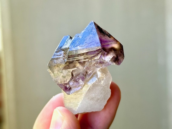 Elestial Amethyst Scepter, 46g, Old Find, Spiritual Protection & Purification, Espírito Santo, Brazil T786