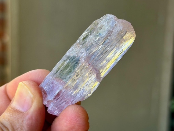 Purple Kunzite, Natural Etched Termination, 31g, Heart Chakra, Kunar Province, Afghanistan B192
