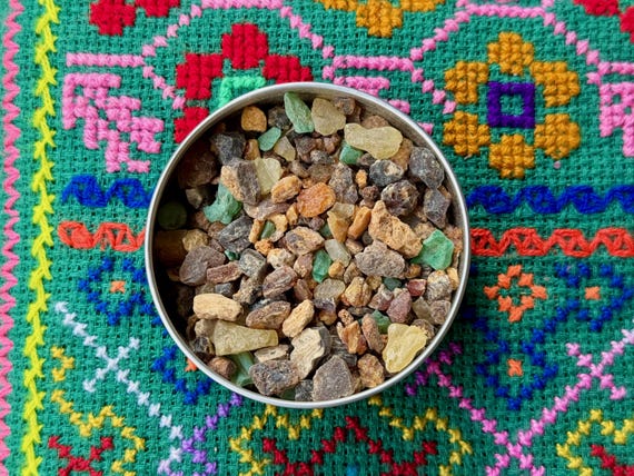 Forest Blend Incense Resin, Pine, Cedar, Dragon's Blood & Mayan Copal, Purification and Energy Clearing