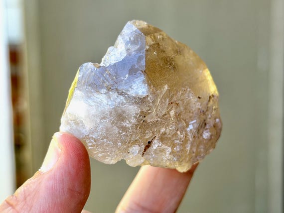 Golden Rutile Quartz with Record Keeper, 110g, Energy Conduction & Amplification, Bahia, Brazil A910